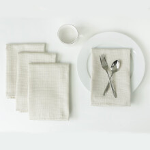 Benson Mills Cameron Textured Fabric Cloth Napkins  for Everyday Home Dining  Parties  Weddings & Holiday Tablecloths (18"""" x 18"""" Napkin Set of