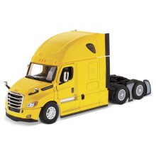 Diecast Masters Freightliner Sattelschlepper | Neuer Cascadia Schlafkabinen-Sattelschlepper | Sattelschlepper-Modelle im Ma stab 1:50 | Gelbes Dr
