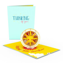 Lovepop Pop-Up Kaart voor Hem en Haar - 3D Thinking of You Wenskaarten - Verzend Zonneschijn - 5" x 7" Zon