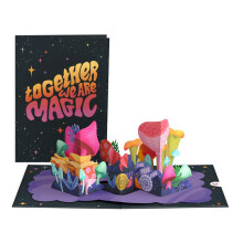 Lovepop Everyday Pop-Up Card voor Haar, Hem - 3D Liefde Kaarten - Paddenstoelen We zijn Magisch - 5" x 7" - Lege Notitiekaart & Envelop Inclusief