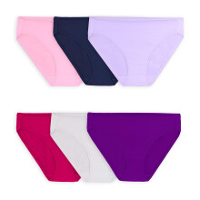 Fruit of the Loom 360-Unterwsche fr Damen, leistungsstarker Stretch fr mhelosen Komfort, erhltlich in Mikrofaser-Bikini in bergre, 6er-Pack,
