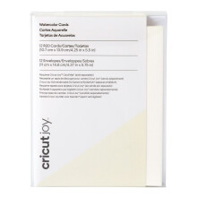 Cricut koude pers aquarelkaarten S40 (12ct) Aanpasbare blanco wenskaarten met enveloppen Maak gepersonaliseerde verjaardagskaarten, bedankkaarten