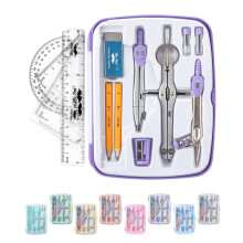 Mr. Pen- Geometry Set 13-delig Kompas voor geometrie Kompas Geometry Kit Set met onbreekbare opbergdoos Wiskundekompas Geometrieset voor school Kompa