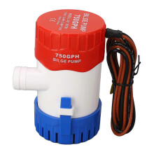 (As show, One size) Bilge Pump Silent Boat Submersible DC 12V 750GPH Micro Drain Pump for Garden Ship