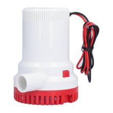 (As show, One size) Bilge Pumps Multifunctional Low Noise Submersible Bilge Water Pump for Boat PondsDC 12V 1500GPH