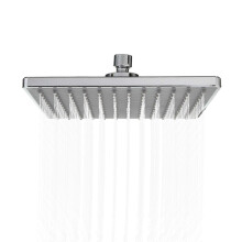 (As show, One size) 8 Inch Square Rain Showerhead G1/2 Adjustable High Pressure Shower Head Bathroom Shower Head Spray S