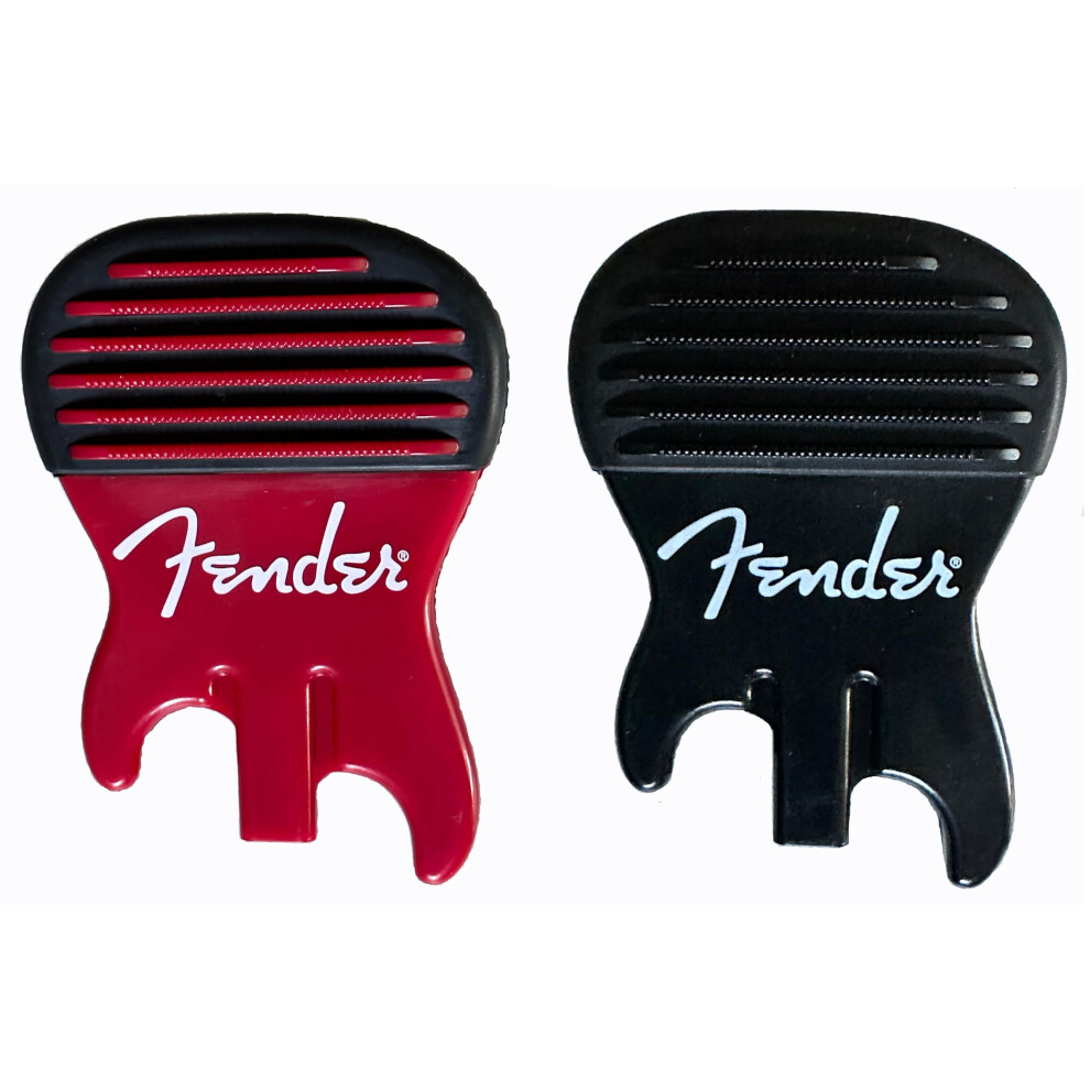 FENDER Callus Builder and Finger Strengthener (includes both Red 8-lbs and Black 15-lbs) - For people who play any stringed instrument (Guitar  Bass