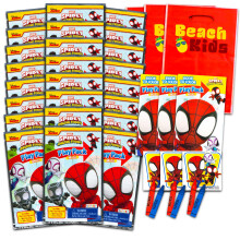Spidey en Vrienden Mini Feestartikelen Set voor Kinderen - Bundel met 24 Mini Spidey en Vrienden Grab n Go Play Pakketten met Kleurplaten Stickers Me