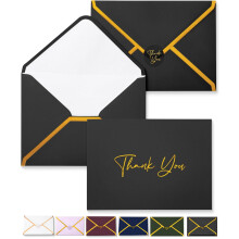 Mr. Pen- Lege Bedankkaarten met Enveloppen, 20 Stuks, 4x6, Gouden Folie Bedank Notities