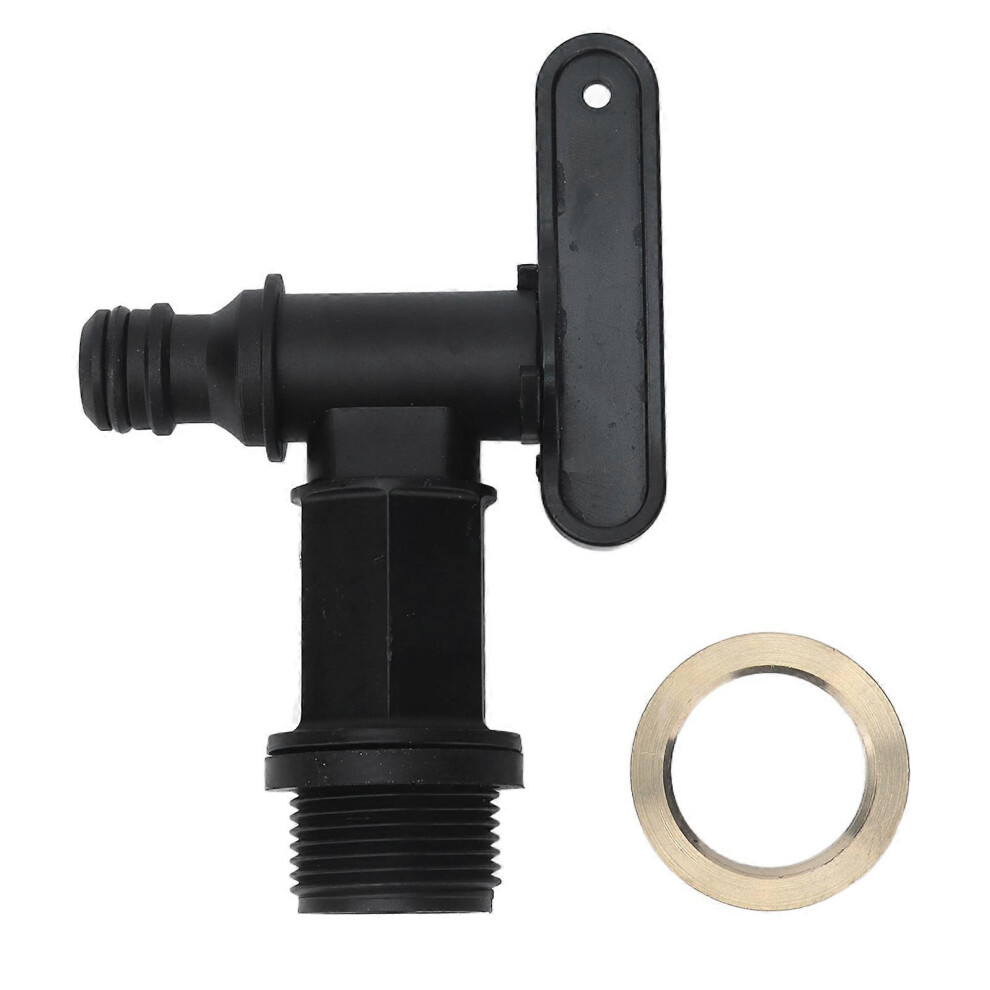 (As Show, One Size) Ibc Tote Tank Adapter Nozzle Drain Hose Faucet Connector Tap Fitting Part Accessorybrass Threaded Connector 6909775967782