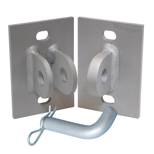 Dock Edge Stationary Dock Connector Hinge Kit Galvanized 3/16""""
