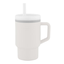 Infantino My 1st Tumbler - Schattige miniatuurbeker met lekbestendig rietje en peutervriendelijk handvat Moedigt hydratatie aan Gemakkelijk schoon te