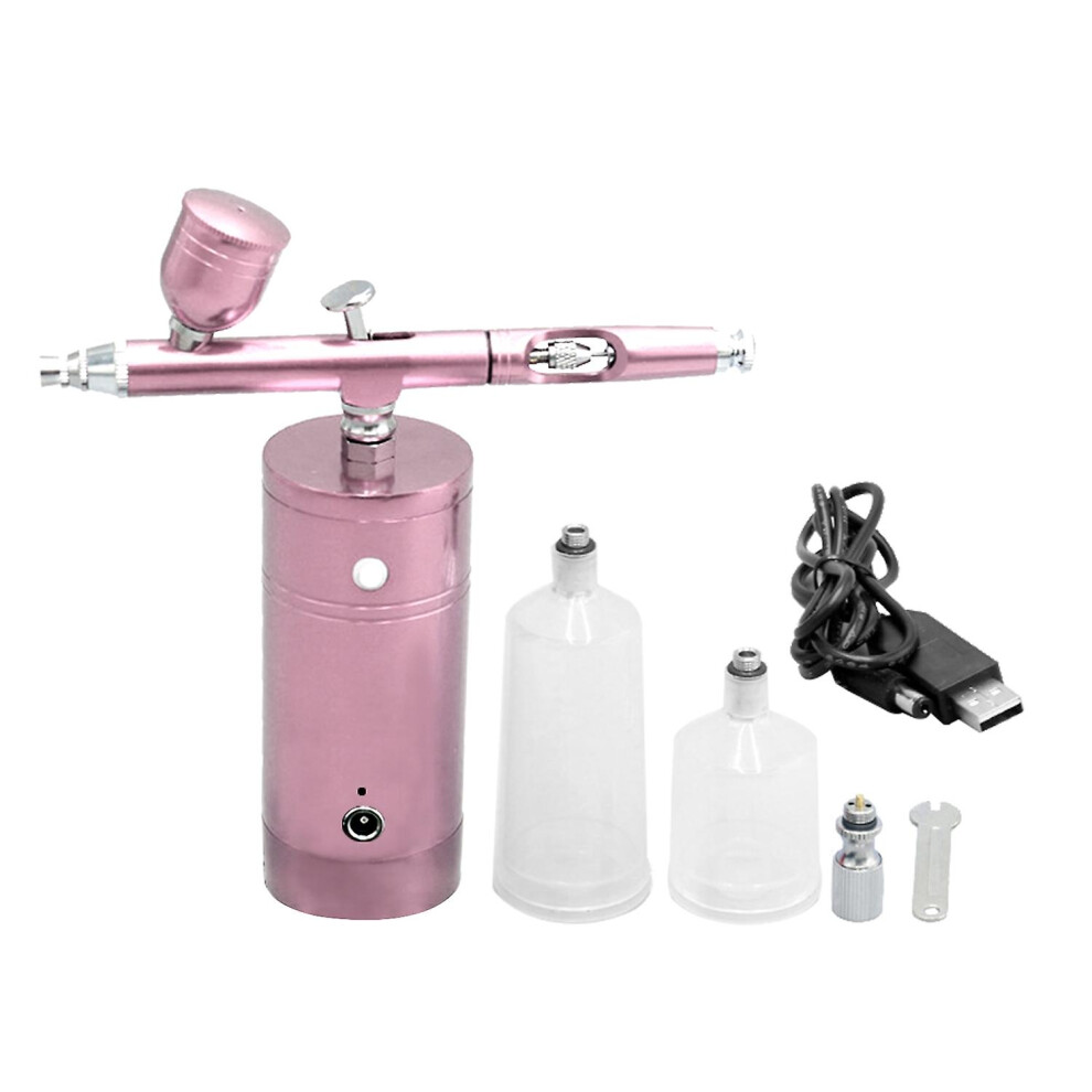 (As Show, One Size) Rechargeable Usb Airbrush Kit Portable Airbrush Compressor Spray Pump Handheld Airbrush Gun For Fx M 6909775602881