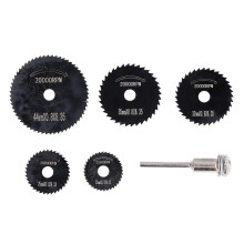 (As show, One size) 6Pcs Circular Saw Blade High Speed Steel Cutting Disc Tool Set Kit for Copper Iron