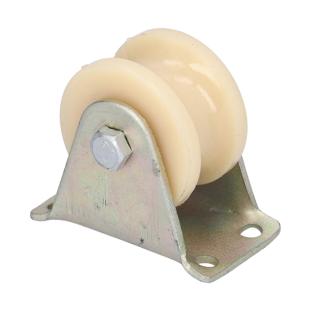 (As Show, One Size) 50Mm Utype Groove Wheel Heavy Duty Wire Rope Rail With 2.5Mm Bracket For Lifting Equipment 6909775965733