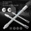 (As show, One size) 3Pcs Flexible Socket Extension Cables 1/4 3/8 1/2 Flex Socket Extension Bar Set Drive Light Impact E 3
