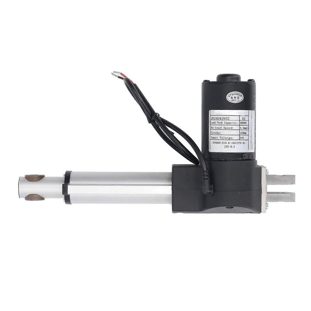 (As Show, One Size) Electric Linear Actuator 100Mm Stroke 6000N Thrust 4.5Mm/S Speed Heavy Duty Linear Actuator With End Limit Switch Dc24v 6909775983829