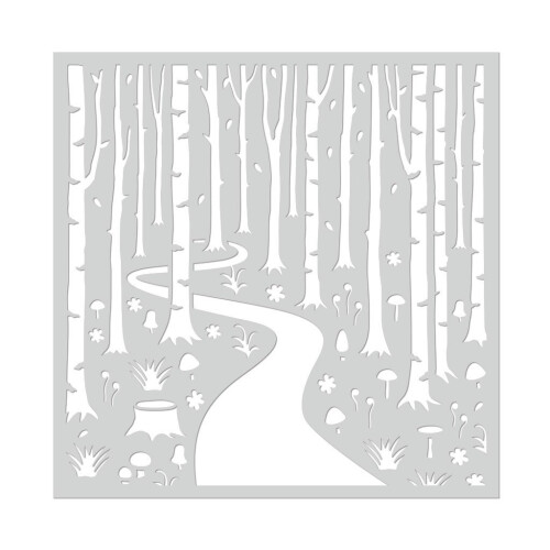 Hero Arts SA112-stencils Into The Woods-stencil