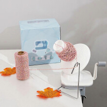 (As show, One size) Yarn Winder with Tabletop Clamp Hand-operated Yarn Ball Winder for Crocheting Easy Installation Knitting Enthusiast Helper