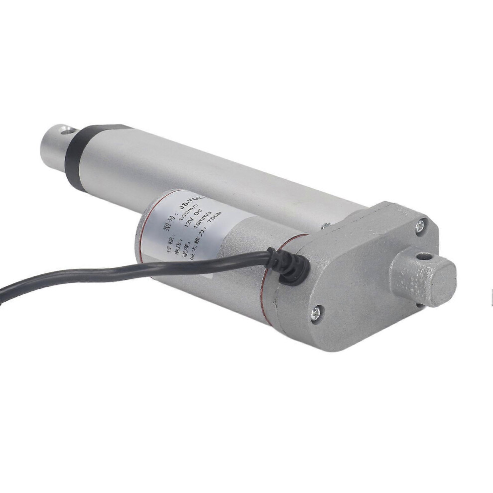 (As Show, One Size) Mini Linear Electric Actuator 750N 100Mm 12V For Motor Motion Outdoor Agriculture Track Robotics Home Automation White Actuator Wi 6909775965740