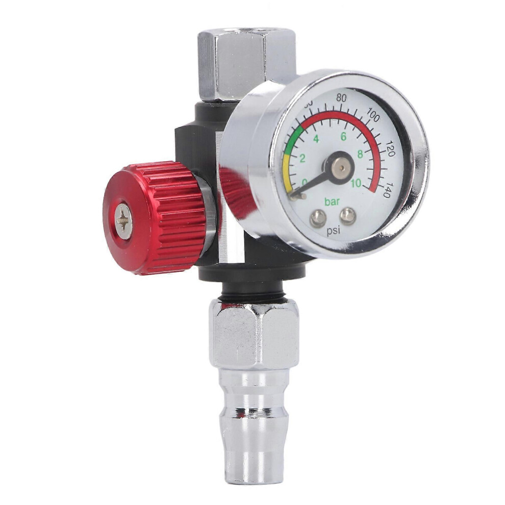 (As Show, One Size) G1/4In Paint Sprayer Air Pressure Regulator Quick Accurate Regulating Paint Gun Air Adjusting Regulator 0 To 10Bar 6909775976371