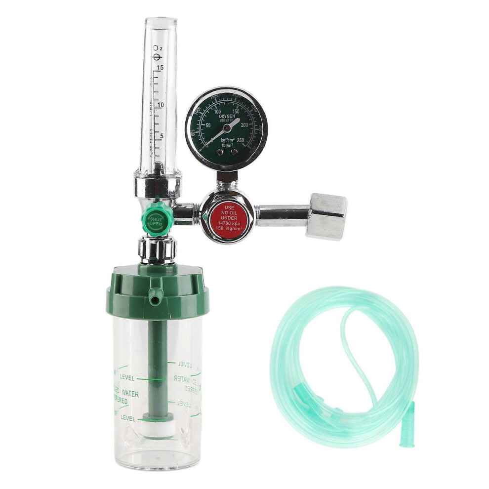 (As Show, One Size) 0100Mpa Air Flow Regulator Professional Oxygen Gas Pressure Reducer Gauge Meter 6909775965795
