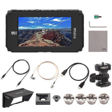 (As show, One size) FOTGA A50TLS 5 Inch FHD Video On-camera Field Monitor IPS Touchscreen SDI 4K HDMI Input/Output 3D LUT Dual NP-F Battery Plate for A7S II GH5