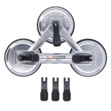 (As show, One size) Triple Suction Cup Lifter 170kg Horizontal Force Heavy Duty Lifting Suction Cup for Glass Marble Floor Tile Mirror