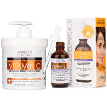 Advanced Clinicals Vitamin C Body Lotion + Serum 2-pack | Brightening Skin Care Set for Wrinkles