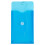 JAM PAPER Plastic Envelopes with Button & String Tie Closure - 6 1/4 x 9 1/4 - Blue - 12/Pack 2