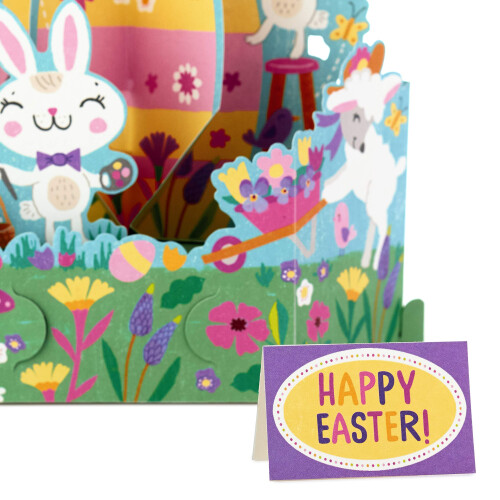 Hallmark Pop Up Easter Card (visbara skogsvarelser) 2