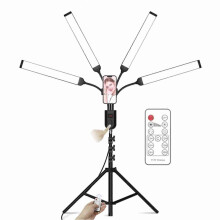 (As show, One size) LED Studio Photography Fill Light 3000K/4000K/6000K Bicolor Temperature Video Light with Stand