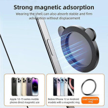 (As show, One size) Universal Magnetic Selfie Mirror for Phone Back Camera Universal Phone Selfie Mirror Replacement for iPhone 15/14/13/12 Android Smartphone Video Selfi