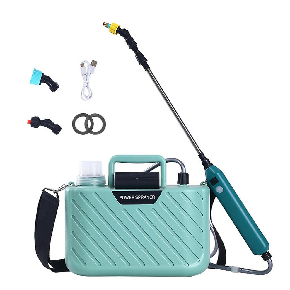 (Green Water Bottle Type, One Size) Shoulder Type Electric Gardening Sprinkler Garden Plants Watering Device Flowers Spraying Machine Te 6909775656921