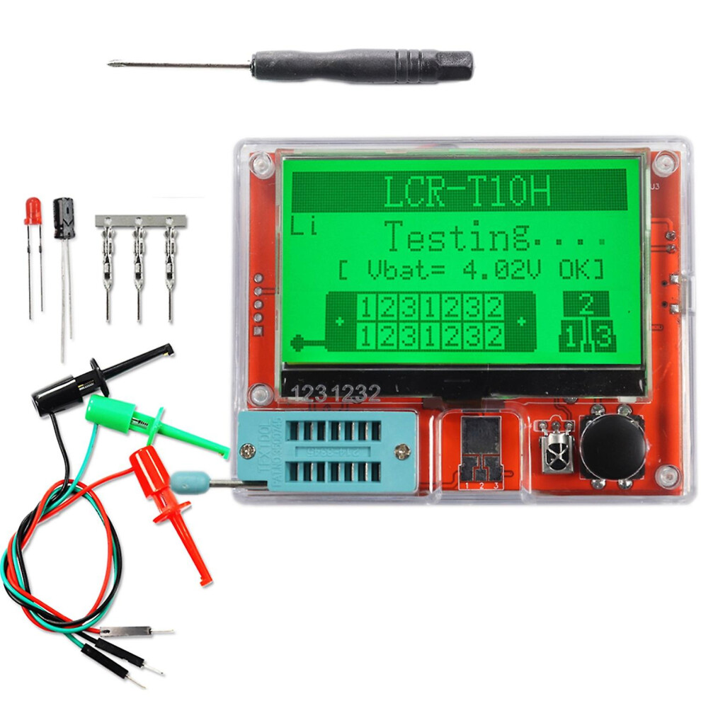 (Lithium Battery Version, One Size) Lcr-T10h Transistor Meter Multi-Function Capacitance Resistance Tester Large Screen Graphic Display 6909775662571