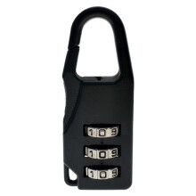 (As show, One size) 3 Dial Digit Number Code Password Combination Padlock Travel Security Safe Lock
