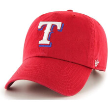 47 MLB Team Color Primary Logo Franchise Fitted Baseball Hat Cap Unisex Erwachsene – Texas Rangers – Rot (Groß)