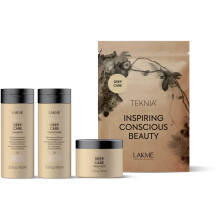 Lakme Teknia Travel Pack Deep Care: Shampoo 100 ml, Conditioner 100 ml, Treatment 50 ml