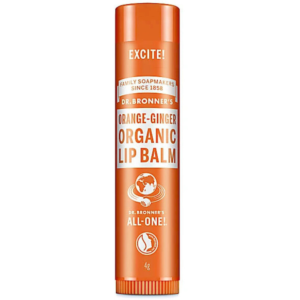 Dr. Bronner's Organic Lip Balm Orange-Ginger 4 g