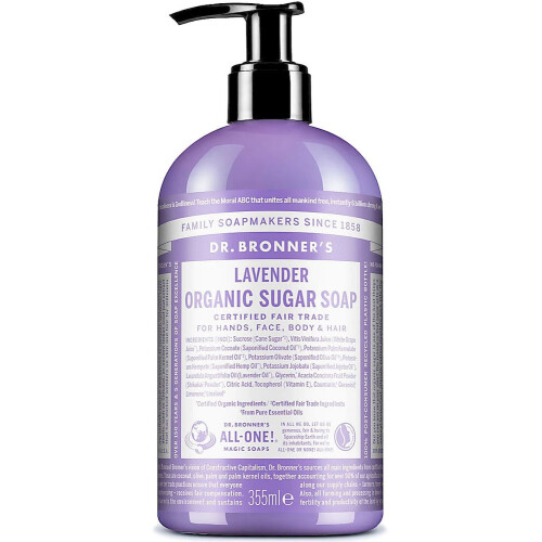 Dr Bronner's Dr. Bronner's Organic Sugar Soap Lavender 355 ml