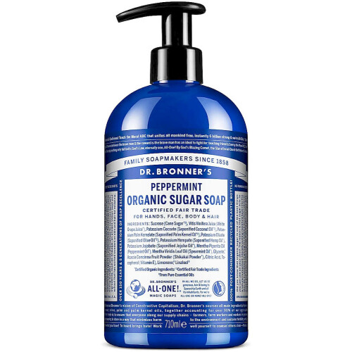 Dr Bronner's DR. BRONNERS - Sapone allo zucchero alla menta 710 ml