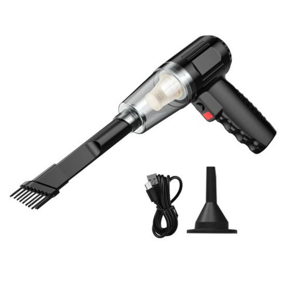 Aspirateur de voiture portatif 120w aspiration puissante faible bruit rechargeable sans fil multifonctionnel nettoyeur de voiture dépoussiérant