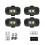 (4pcs) Led Strobe Light With 7 Colors Multiple Flashing Modes High-brightness Remote Control Simple Installation Motorcycle Vehicle 1