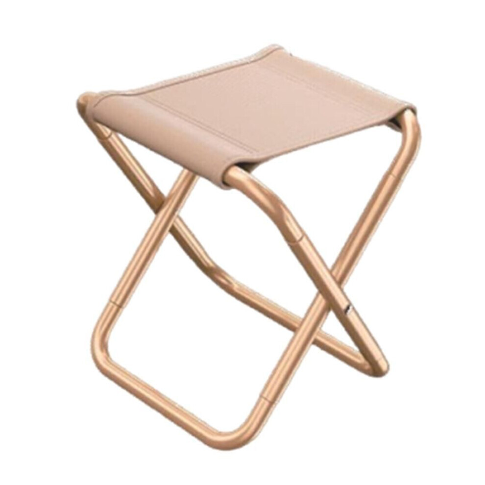 (Khaki-S) Chaise pliante portable Tabouret de pêche résistant à l'usure Tabouret d'équitation compact pour trousse à crayons