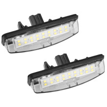 2pcs White Led License Plate Lights For Mitsubishi Colt Plus Grandis 2003~ Lexus Is200 / Is300 1999~2005