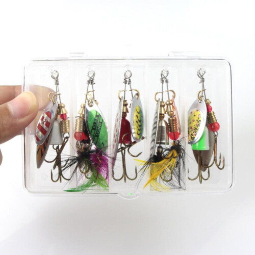 Spinner Köder Köder Weitwurf Löffel Köder Hecht Metall Angelköder Bass Harten Köder Mit Haken 1