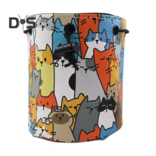 (Gatto) Borsa porta palline da golf, grande capacità, leggera, portatile, multiuso, con coulisse e stampa
