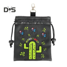 (nero) Borsa da golf con coulisse, custodia per tee da golf, borsa porta palline da golf, borsa portaoggetti