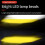 Motorcycle Led Light Square Lens Mirror Distant Light Two Color External Work Lights Low Power Consumption Easy Install Motorcycle 2