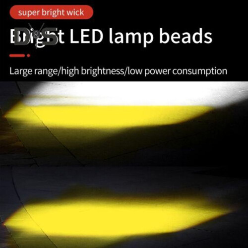 Motorcycle Led Light Square Lens Mirror Distant Light Two Color External Work Lights Low Power Consumption Easy Install Motorcycle 1
